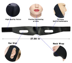 WIDVIH chin lipo compression garment aids recovery after facial procedures.