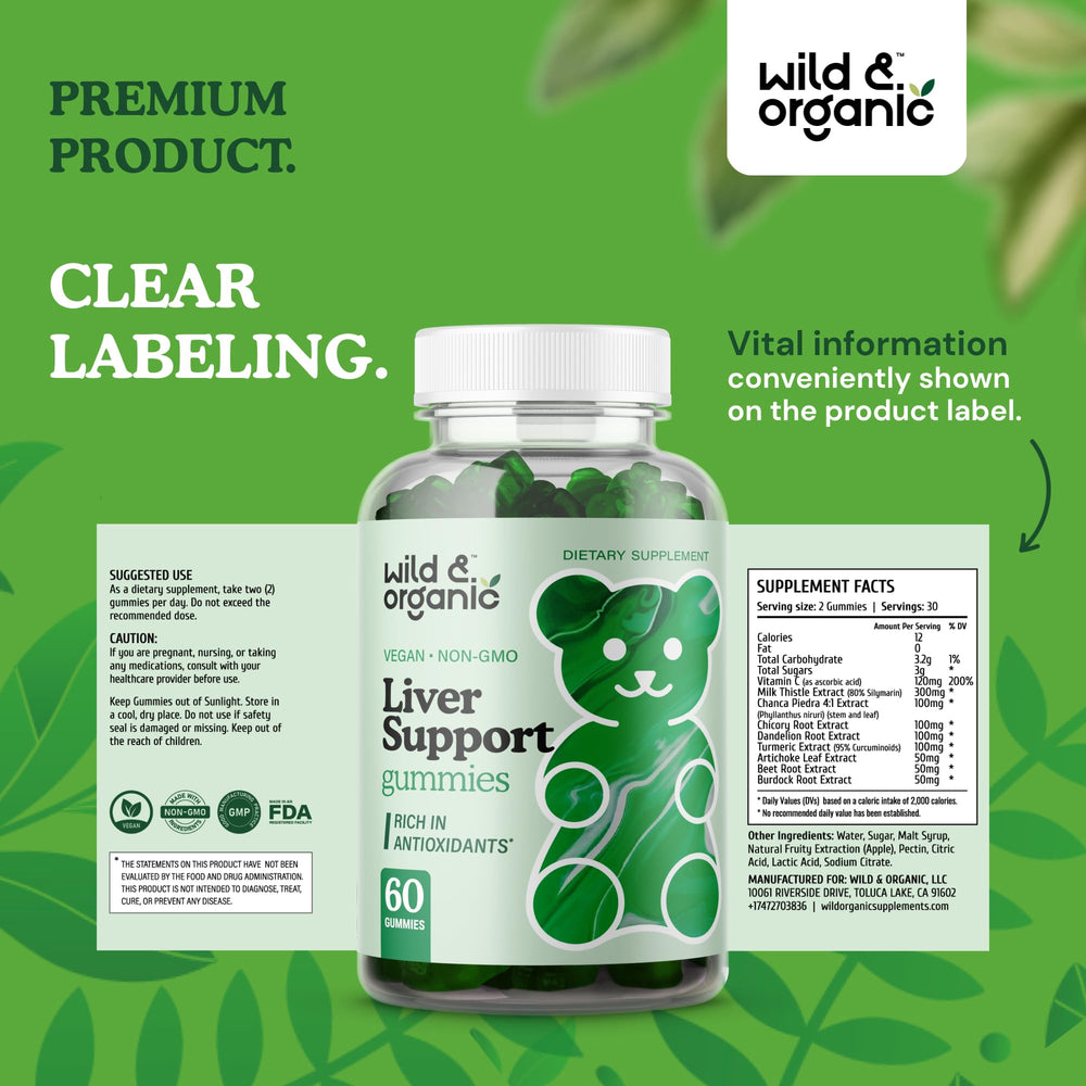 Wild & Organic bottle on shelf suggests everyday wellness for your routine.