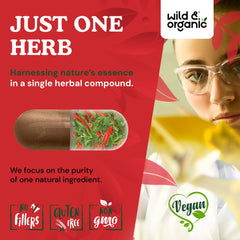 Wild & Organic cayenne capsules vegan coating emphasis