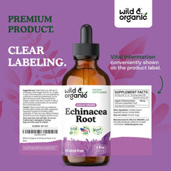 Dropper ready for daily use with Wild & Organic Echinacea Drops.
