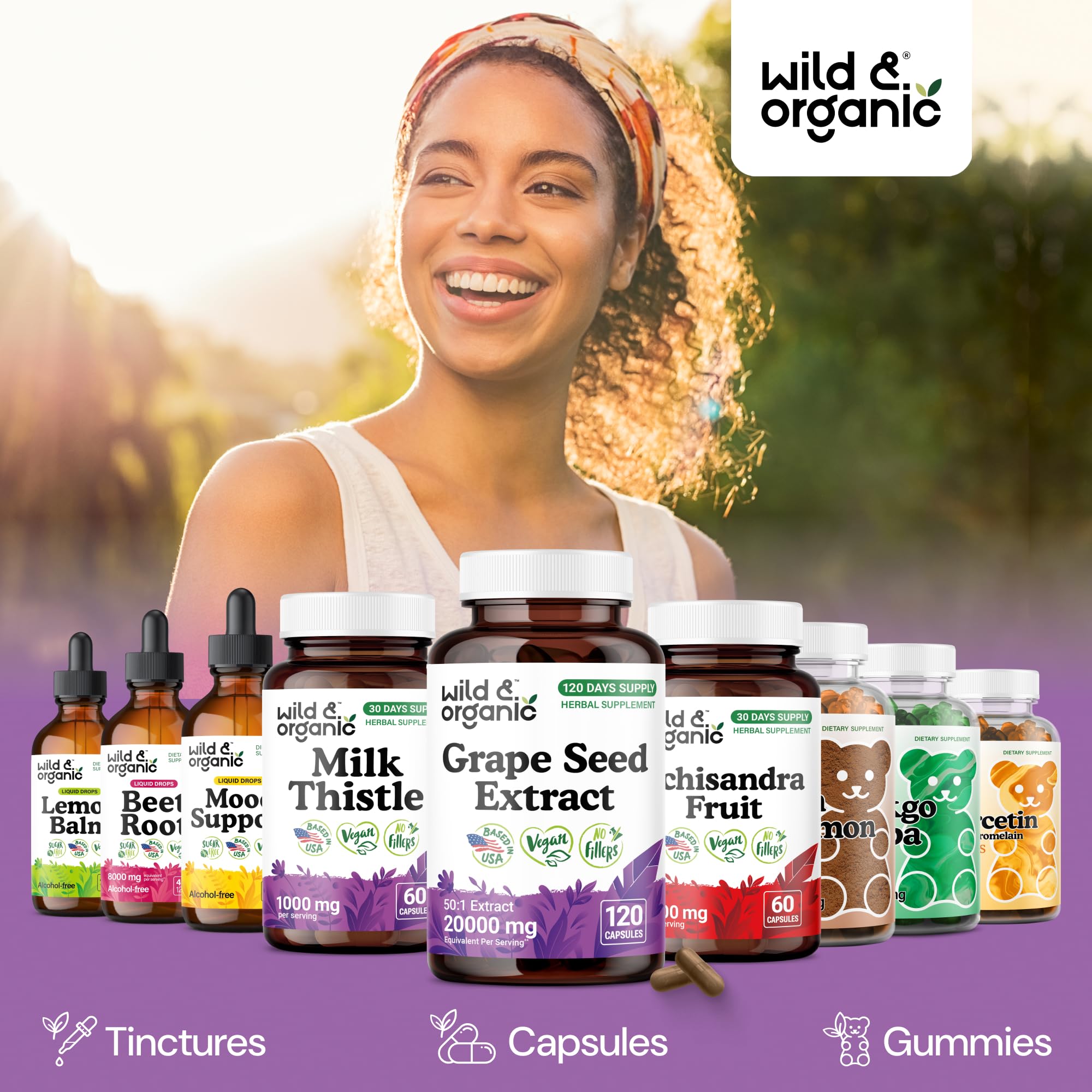 Wild & Organic capsule image ready for daily use in a simple pill form