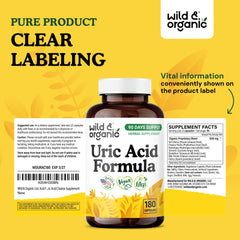 Wild and Organic non-GMO ingredients label communicates clean formulation.