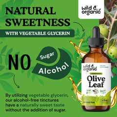 Wild & Organic olive leaf liquid pouring scene with glycerin base