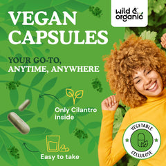Wild & Organic plant-based formula bottle illustrating vegan-friendly supplement