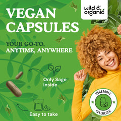 Wild & Organic label close-up confirming non-GMO and gluten-free composition