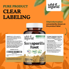 Wild & Organic capsules paired with meals illustrate convenient daily routine.