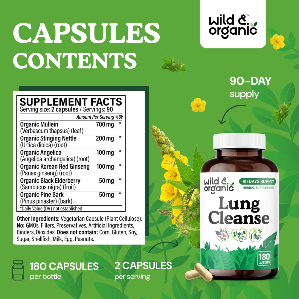 Wild & Organic vegan non-GMO formula label on a clean package.