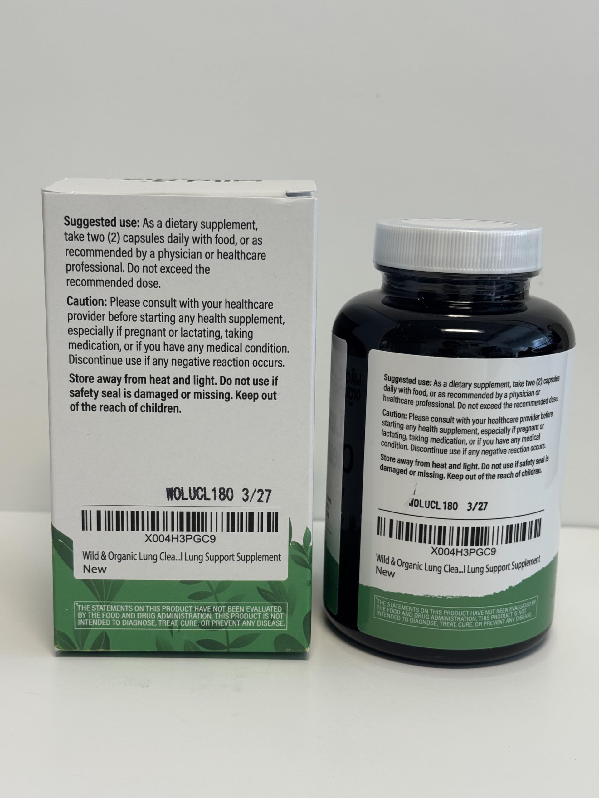 Wild & Organic vegetarian coating capsules shown for vegan-friendly use.