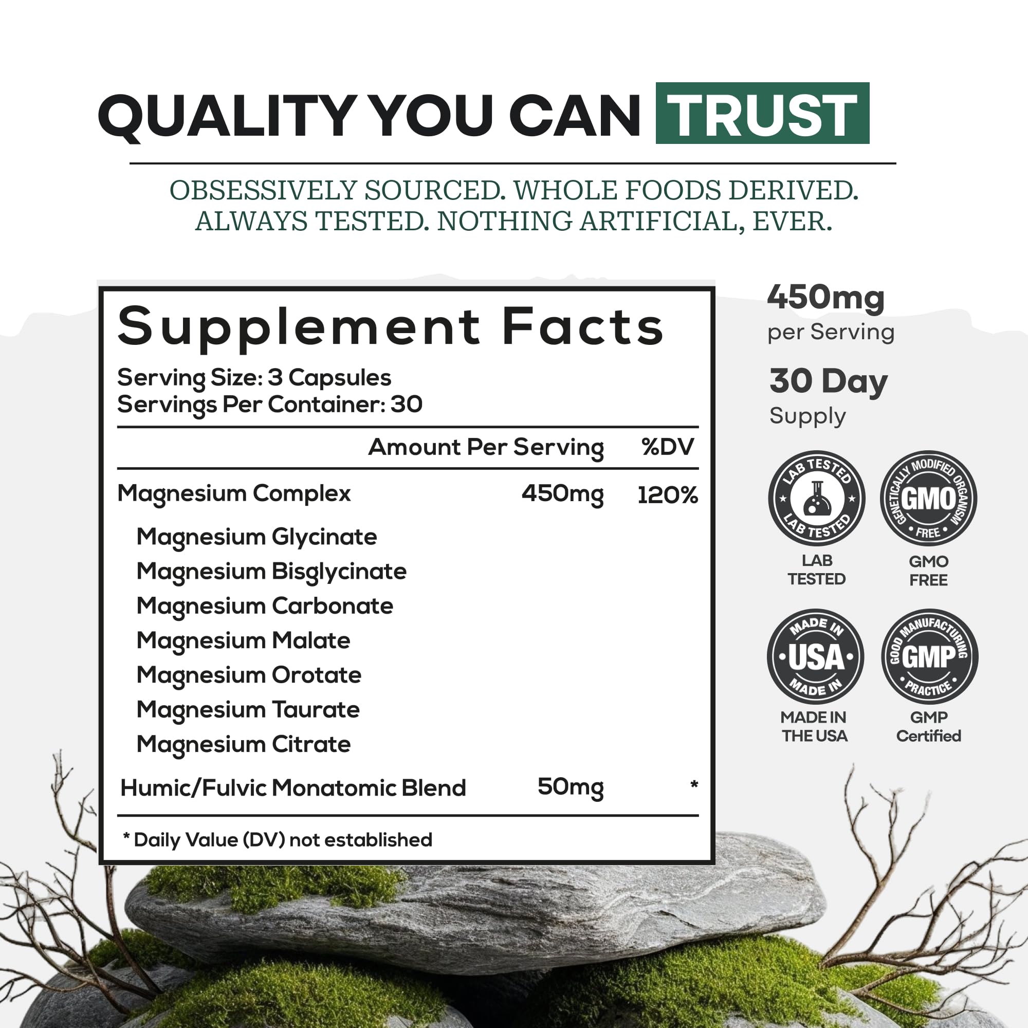 Wild Foods magnesium pack of two; two bottles for ongoing supply.