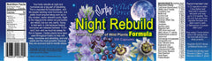 Wild Force Night Rebuild Powder packaging flatlay; shows a one-month supply option