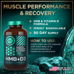 Wild Fuel HMB-D3 capsules with bottle and packaging on display.