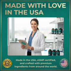 Wild Fuel made-in-USA GMP facility badge highlighting quality manufacturing.