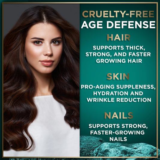 WILD FUEL Vegan Collagen Builder tablets closeup highlights convenient daily nutrition.