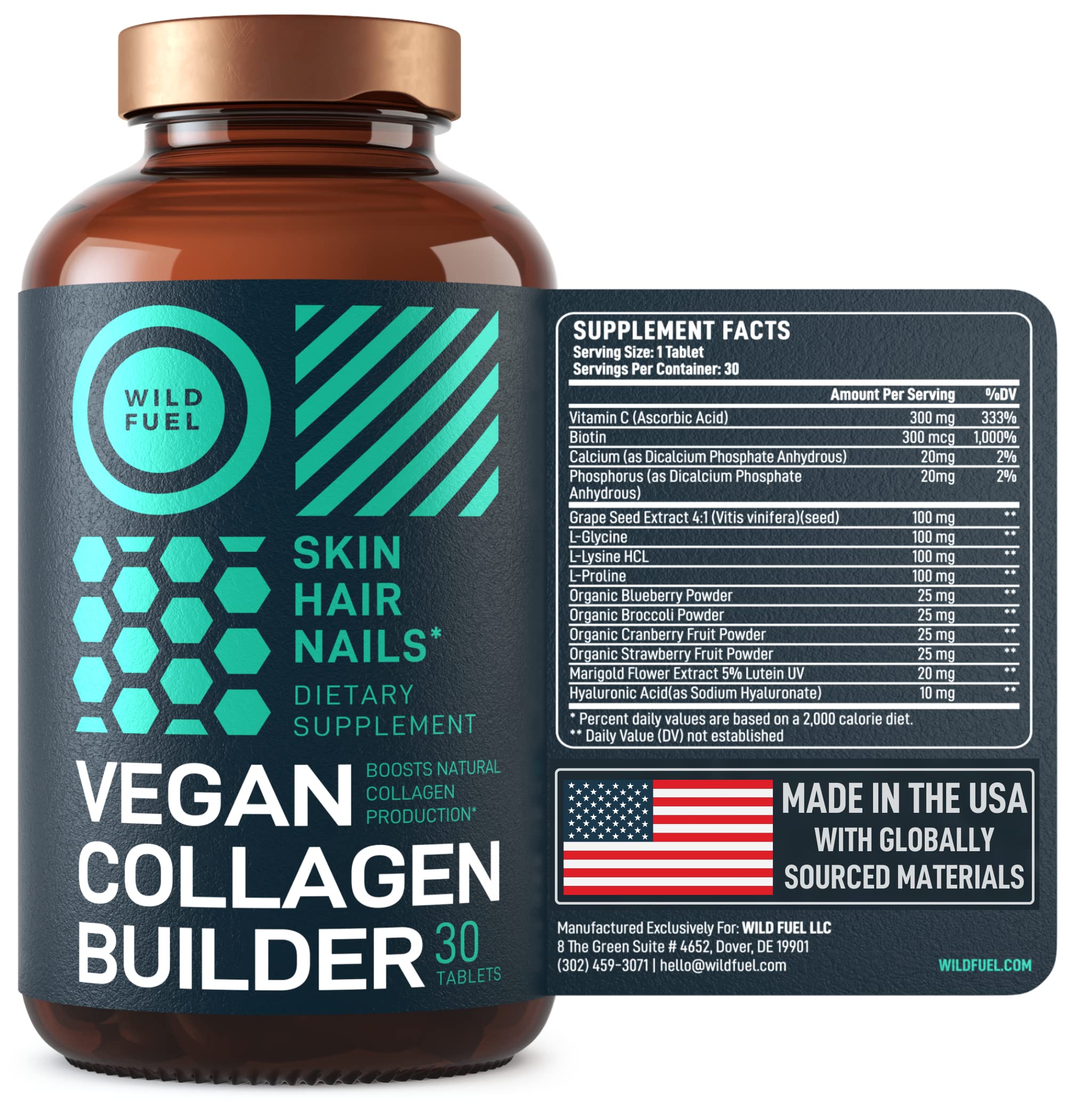 WILD FUEL wellness routine scene conveys everyday confidence from vegan collagen.