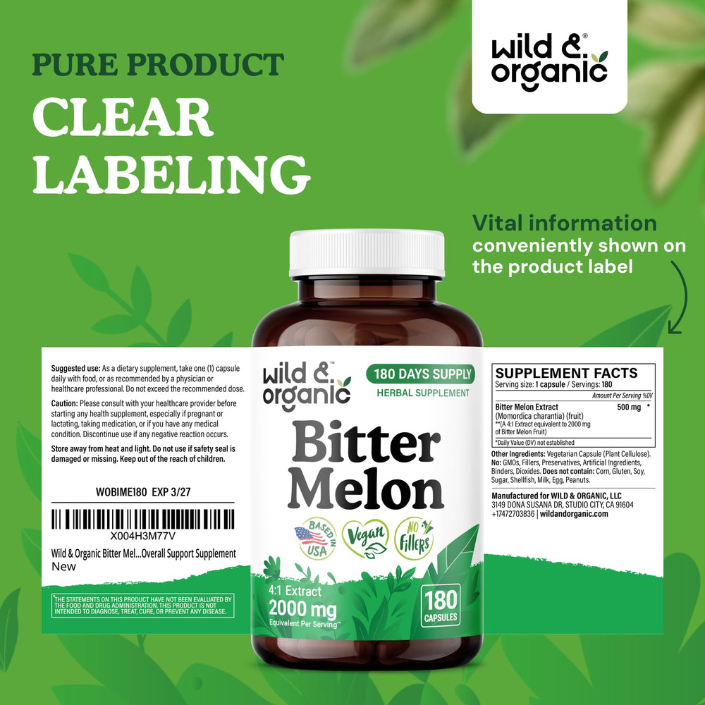 Wild & Organic 180-day supply visual emphasizing long-term use