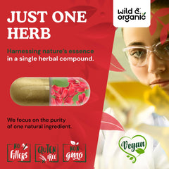 Wild & Organic Berberine easy-swallow capsules designed for daily use.