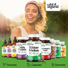 Wild and Organic vegan non-GMO claim shown on the label