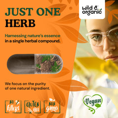 Wild & Organic bottle with label emphasizes 90-day supply.