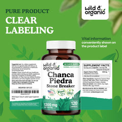 Wild & Organic packaging emphasizing no fillers or GMOs and natural ingredients.