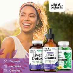 Wild & Organic chanca piedra stone breaker root promotes herbal detox routine.
