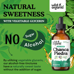 Wild & Organic Chanca Piedra vegan formula bottle highlight