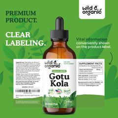 Wild & Organic Gotu Kola daily-use scene suggests routine use.