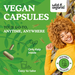 Bottle with capsules ready for daily use in a glass of water or on the go