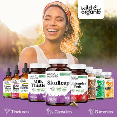 Wild & Organic sixty-day supply bottle with 120 capsules for ongoing use