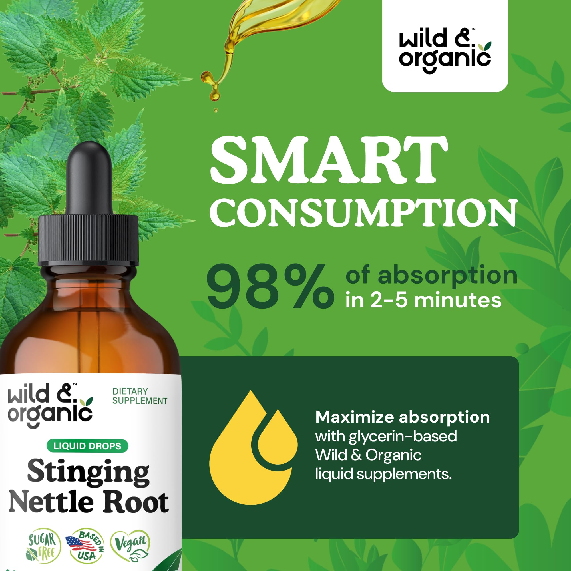 Amber tincture bottle with dropper designed for easy portion control.