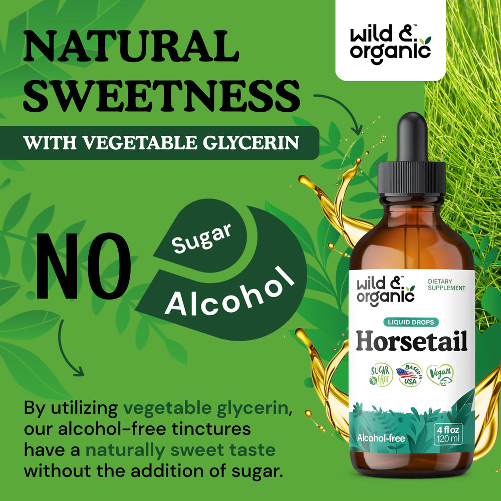 Wild & Organic glycerin-based tincture, alcohol-free for gentle digestion