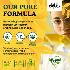 Wild & Organic vegan mullein drops, clean ingredients
