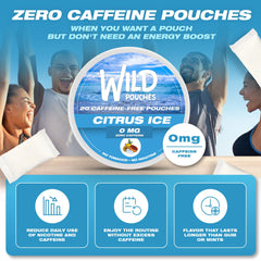 Wild Pouches Citrus Ice pouch close-up reveals texture and flavor