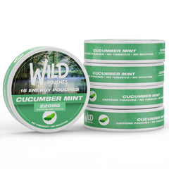 Wild Pouches cucumber mint 5-pack for an on-the-go energy boost
