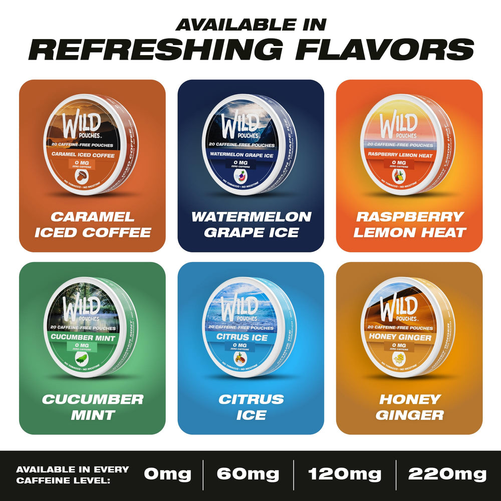 Wild Pouches Raspberry Lemon Heat on-the-go flavor option for discreet breaks