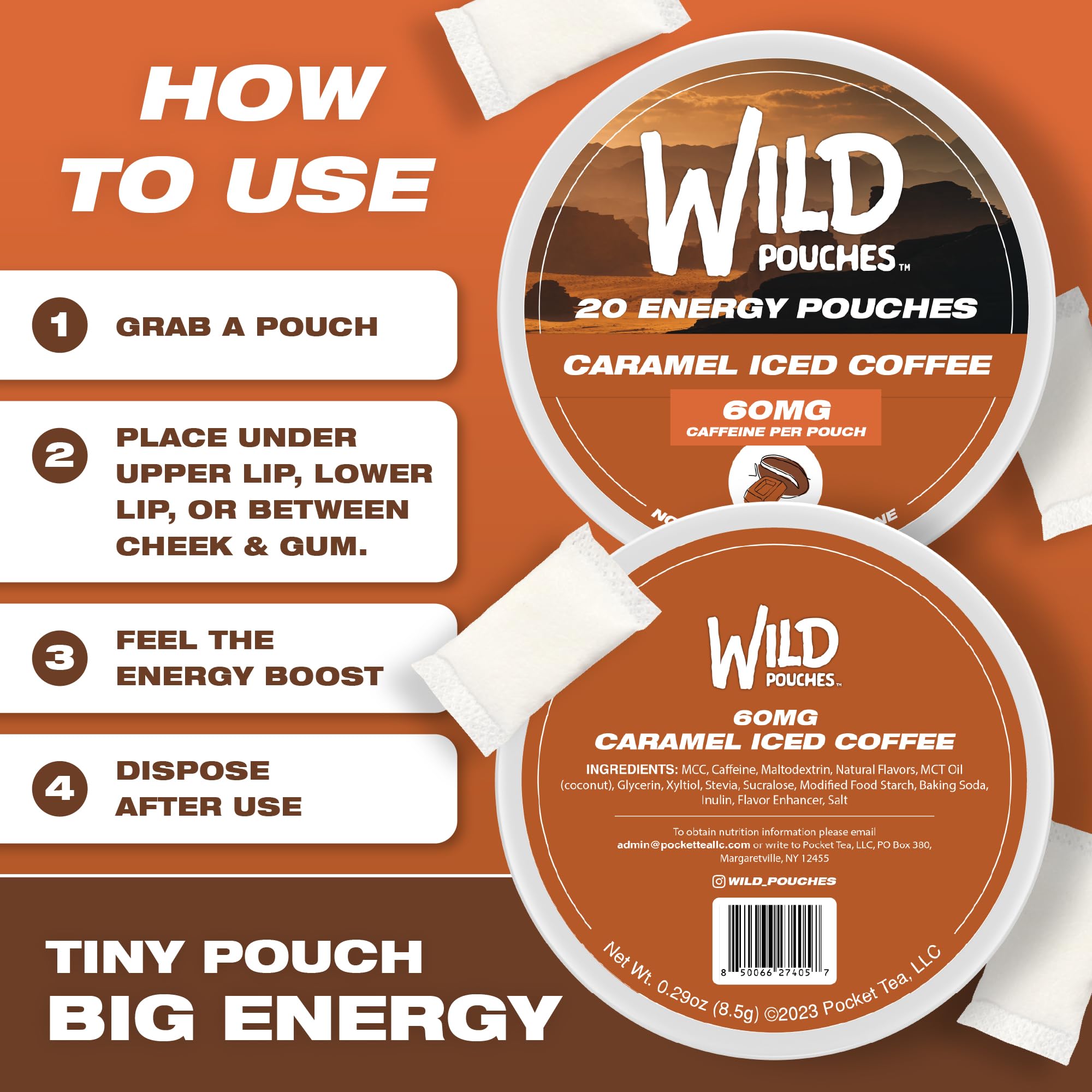 Wild Pouches single-pack pouch convenient for trial or stocking up.