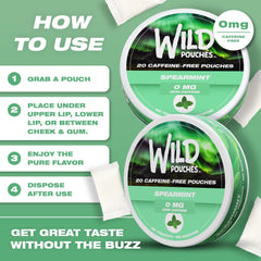 Wild Pouches Spearmint mockup usage for daily mint ritual.