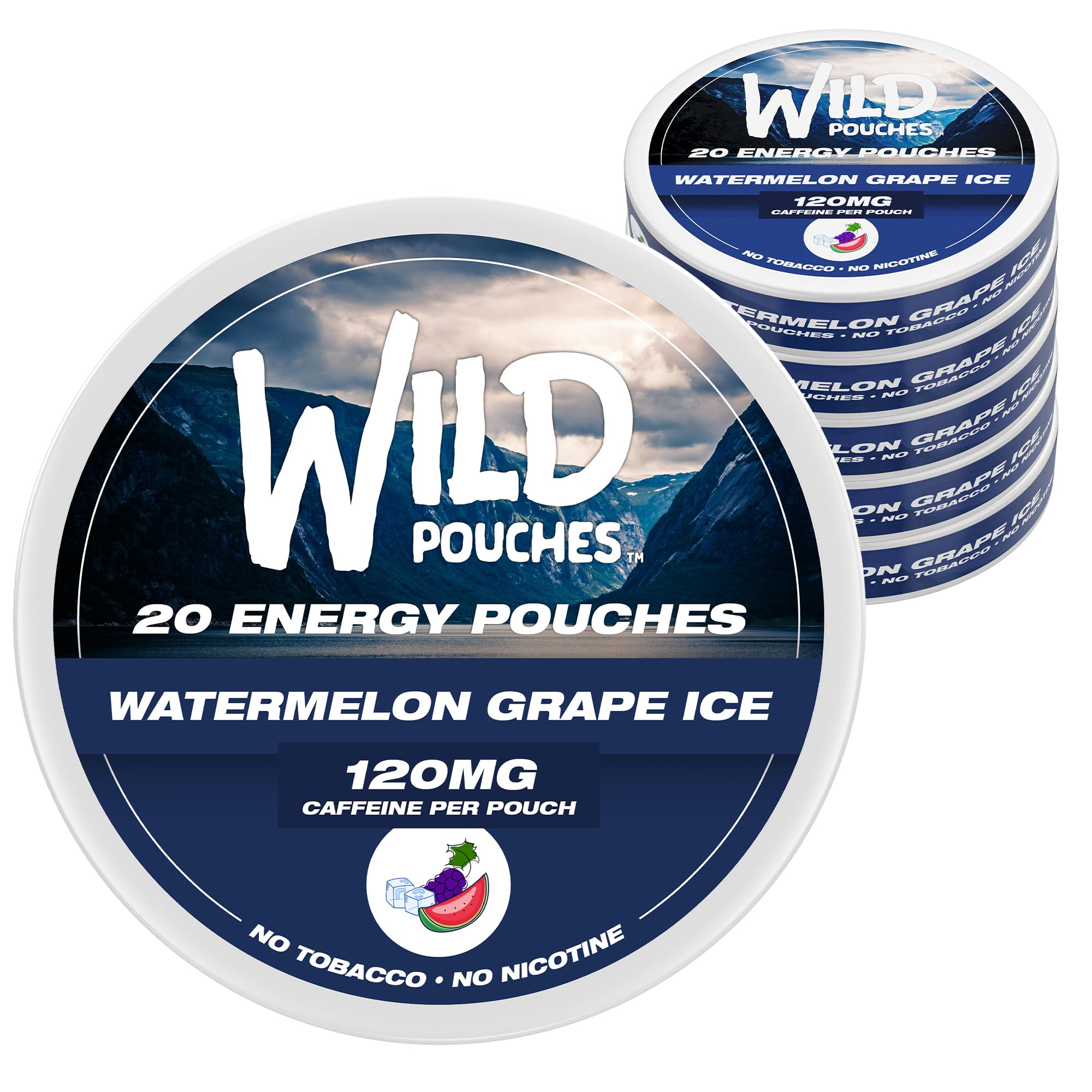 Wild Pouches Watermelon Grape Ice front-pack for on-the-go energy