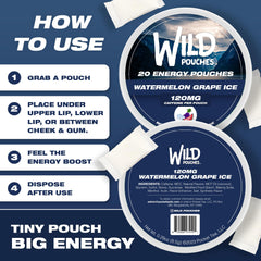 Wild Pouches Watermelon Grape Ice individual-pouch ready to use