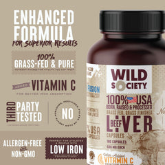 WILD SOCIETY detox-support graphic highlighting liver-friendly ingredients