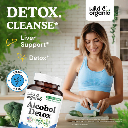 Wild and Organic capsules blend closeup highlighting milk thistle for liver support.