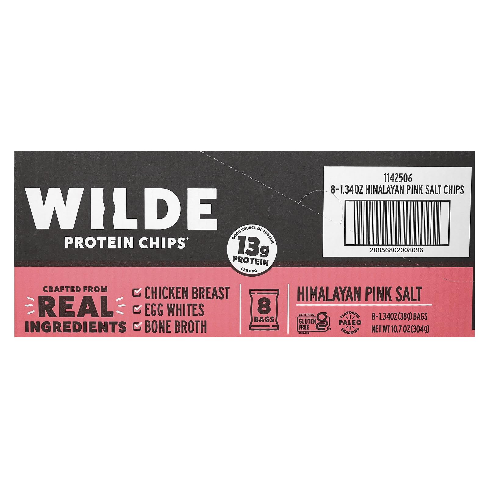 Wilde Brands Protein Chips 8-pack bundle demonstrates convenient grab-and-go protein.