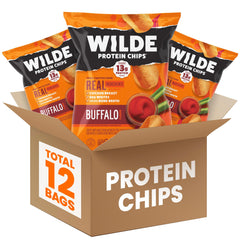 WILDE Chips Buffalo Style Pack on the go offers a protein packed snack.