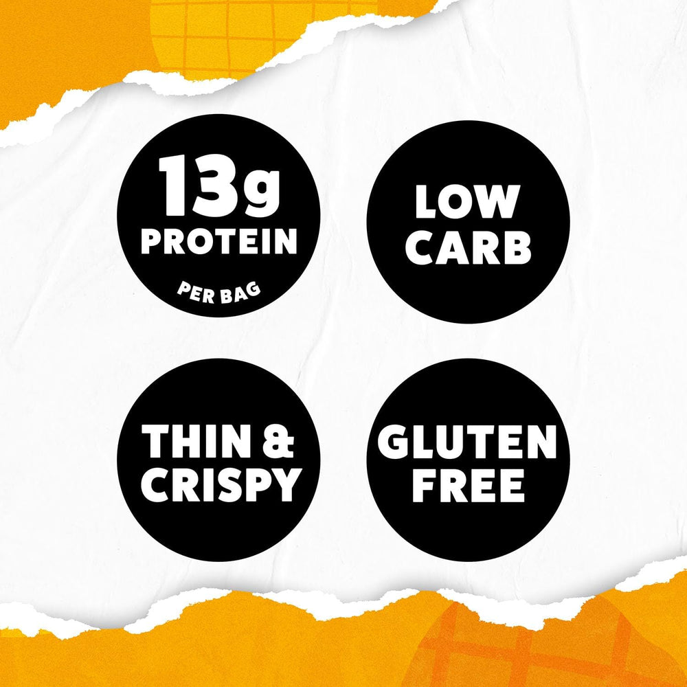 Gluten-free, low-carb WILDE snack pack with 12 bags