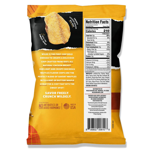 WILDE protein chips offering 13g protein per serving for keto-friendly snacking