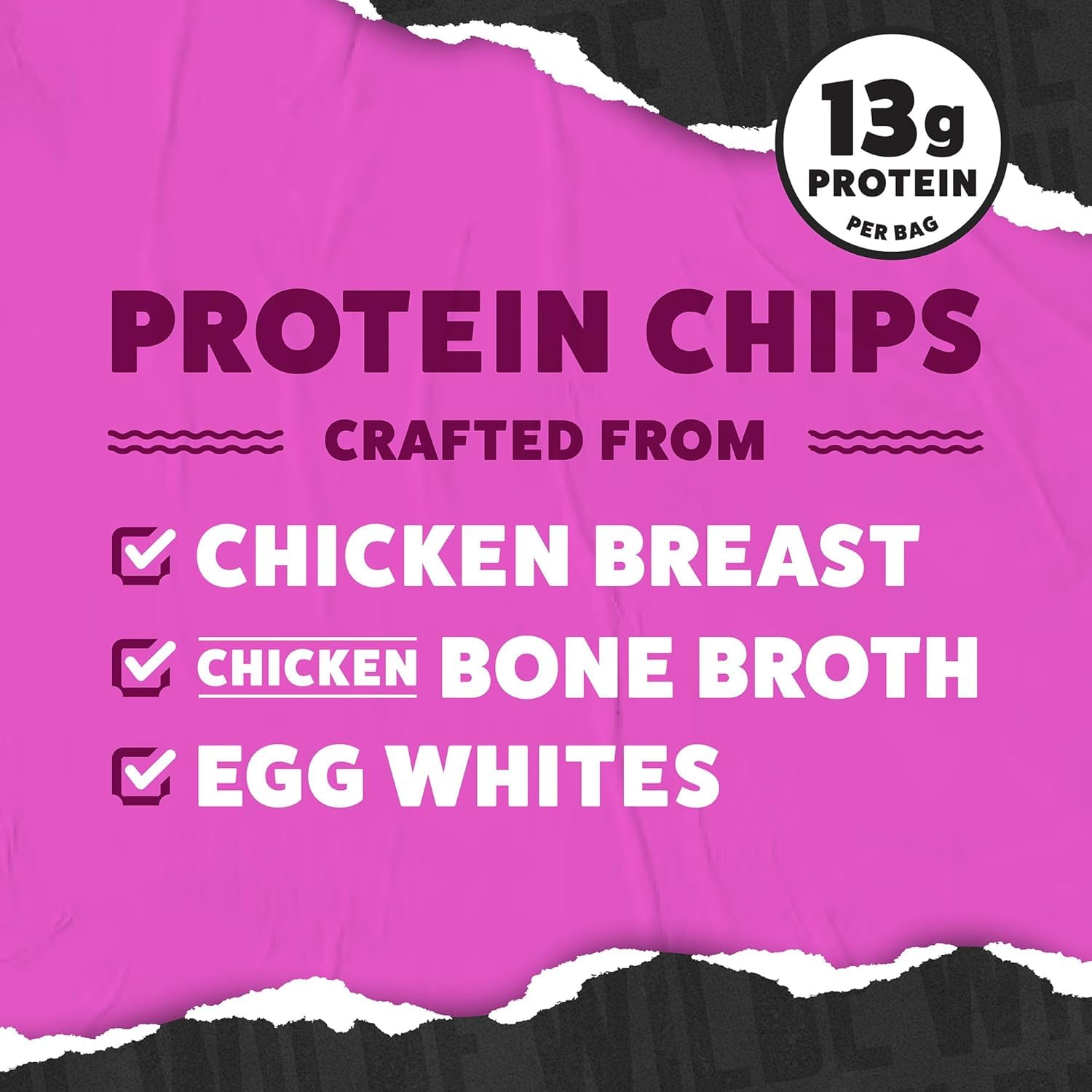 Wilde Chips Variety Pack bags, convenient high-protein snack option.