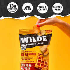 Wilde Chips Korean Sweet & Spicy bag, low-carb crunch and flavor.