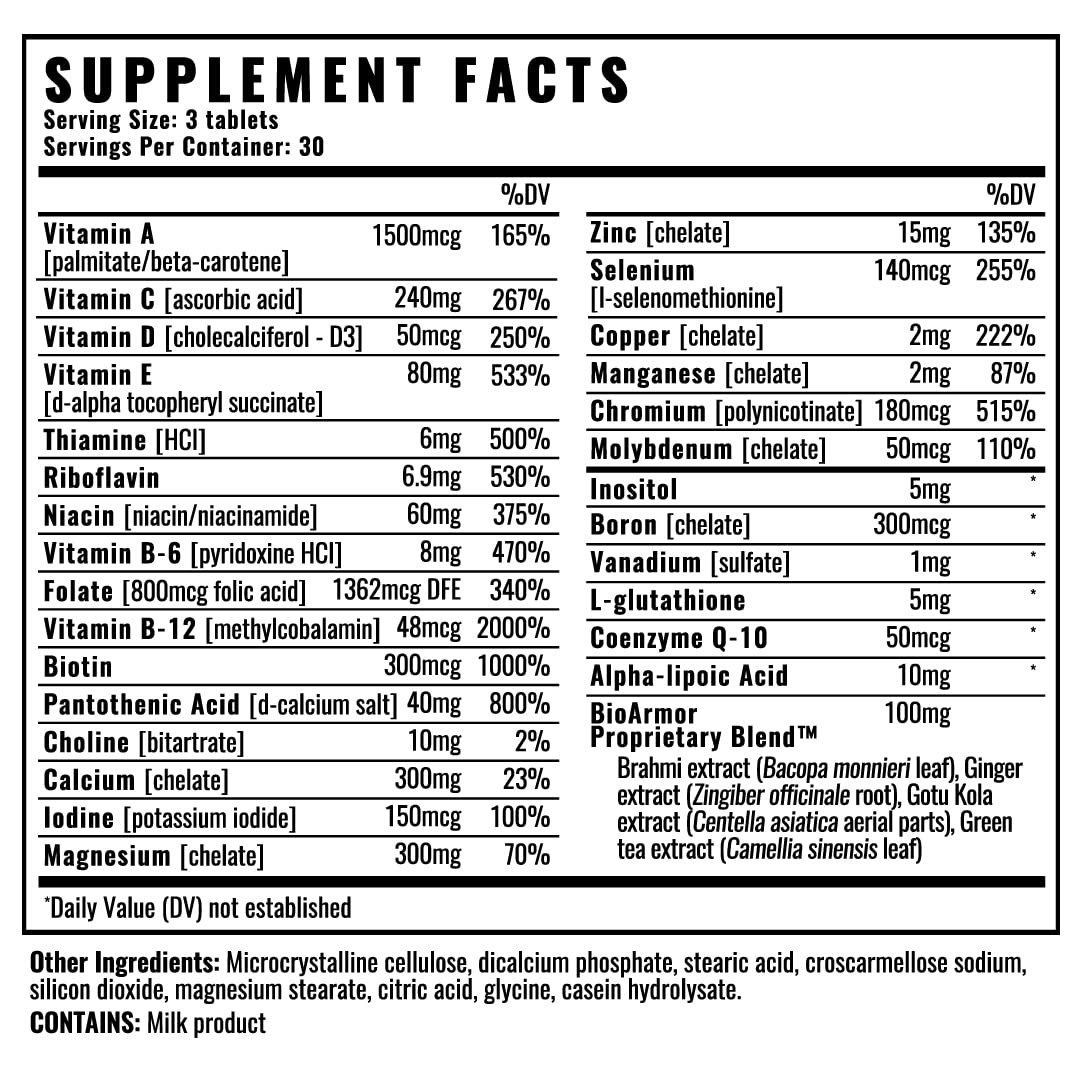 Wilderness Athlete bottle featuring BioArmor immune support for daily resilience.