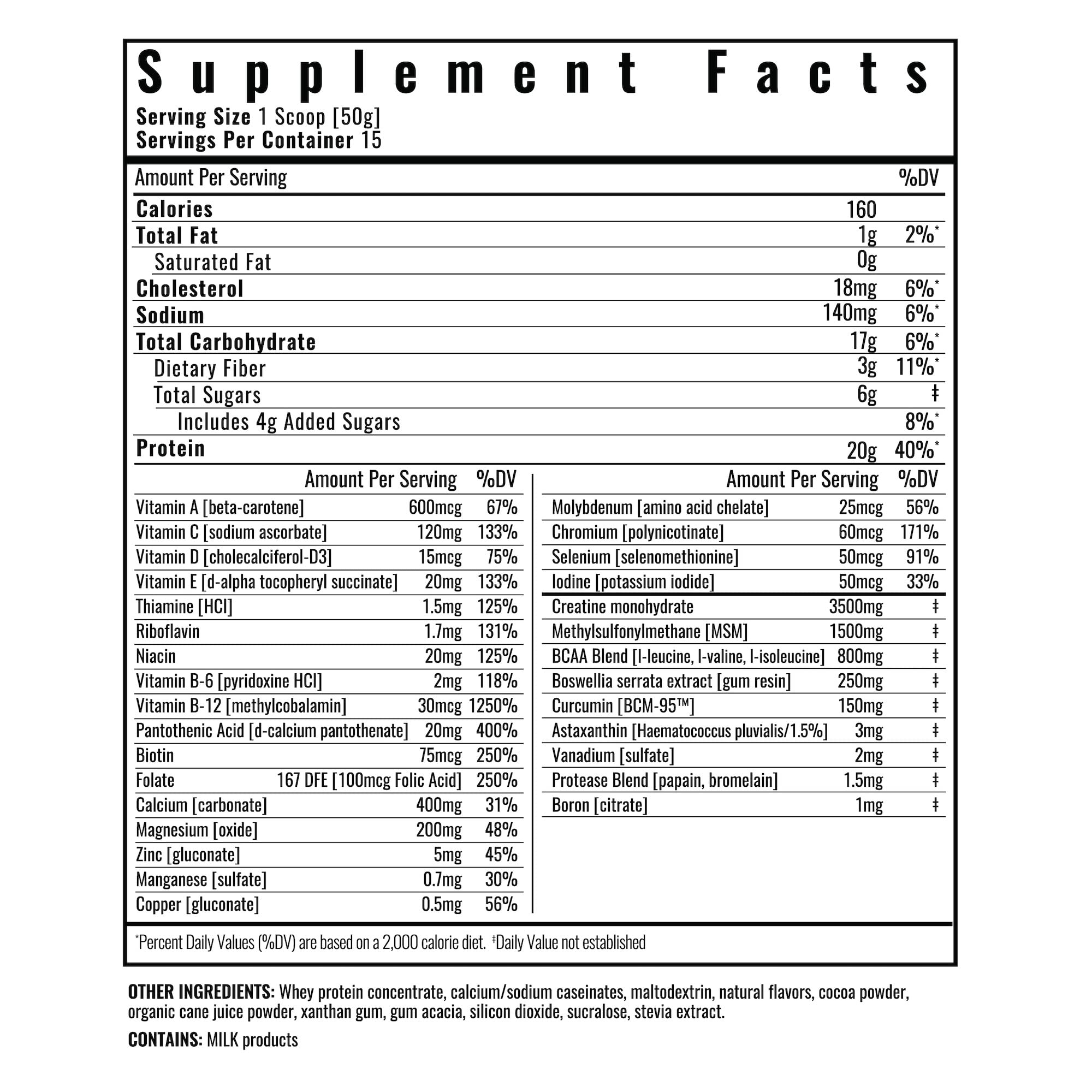 Wilderness Athlete Brute Strength BCAA Post Workout Apple Pie flavor in glass