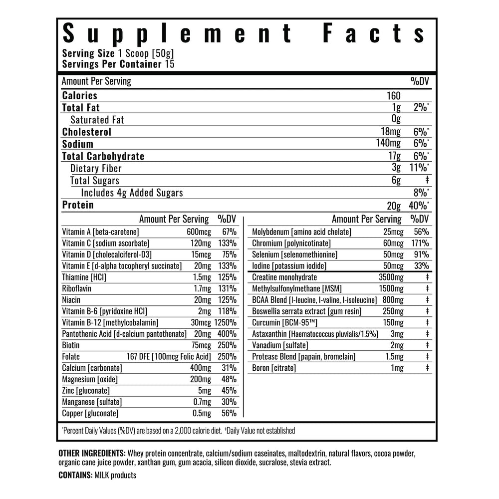 Wilderness Athlete Brute Strength BCAA Post Workout Apple Pie flavor in glass