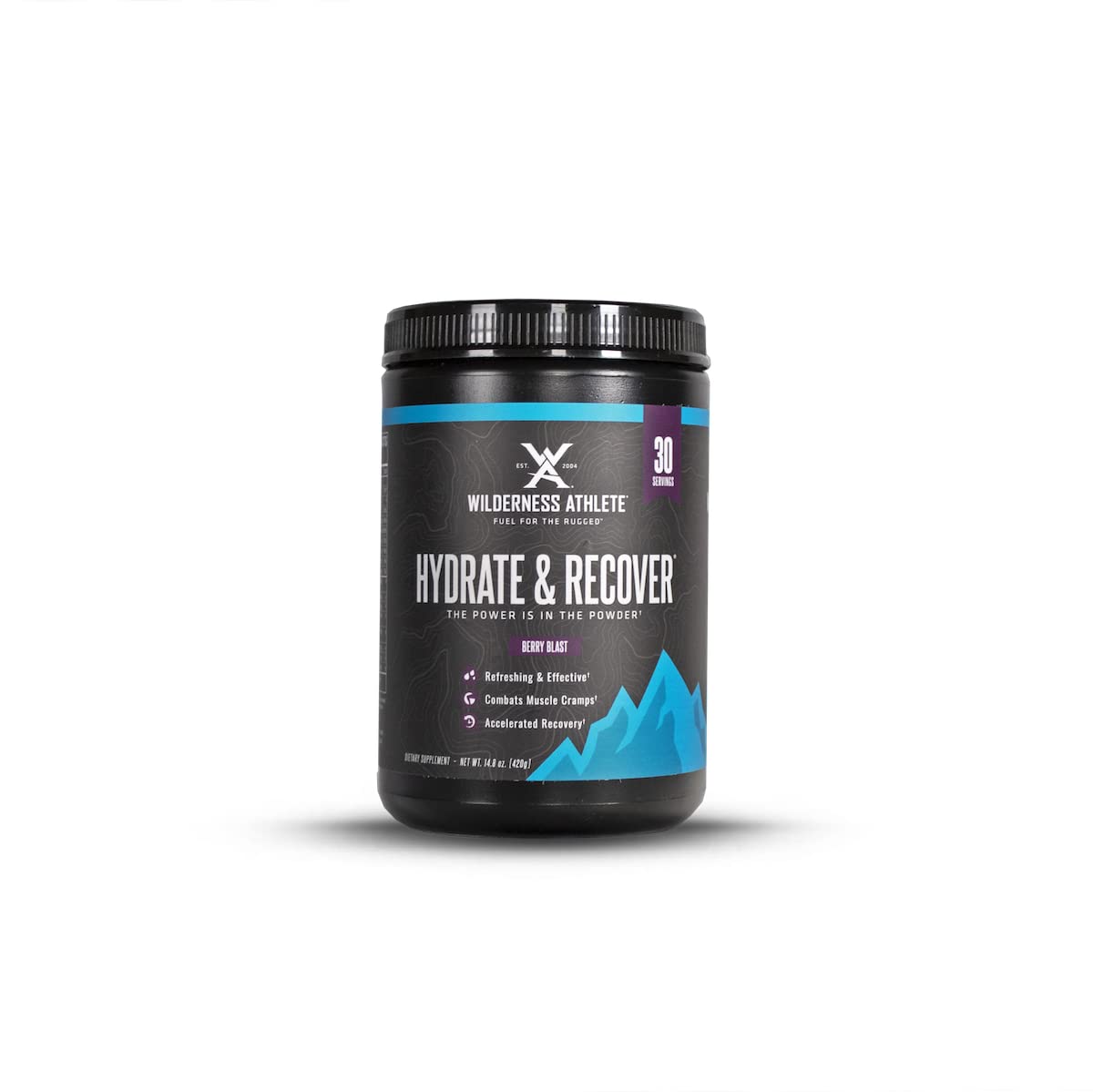 Wilderness Athlete Hydrate tub Berry Blast for refreshing hydration on rugged days